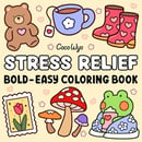 Stress Relief coloring book by Coco Wyo